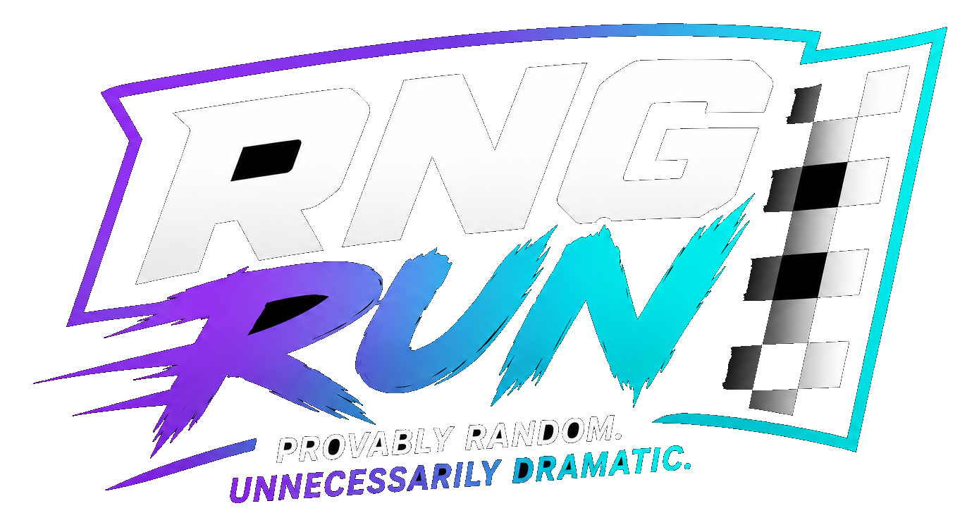 RNG Run — Provably random. Unnecessarily dramatic.